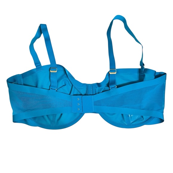 Cuup the Balconette Mesh Bra in Turquoise size 40F - Picture 3 of 7